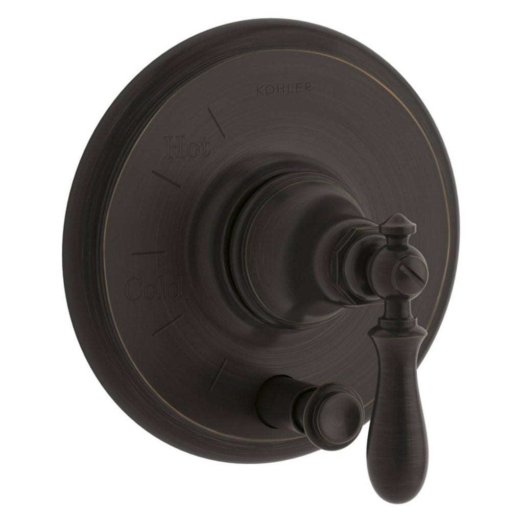 Oil-Rubbed Bronze Pressure-Balancing Valve Trim with Lever Handle F422543